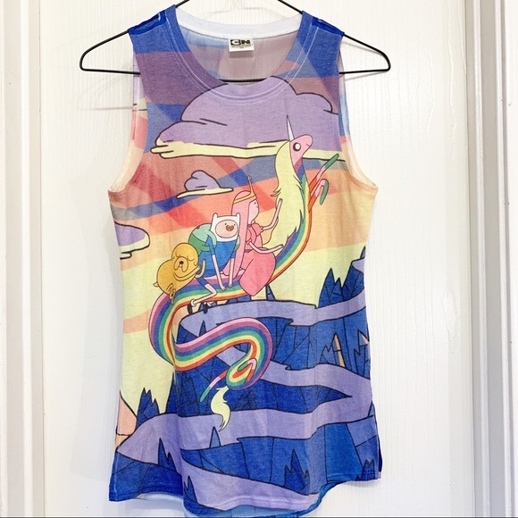 Adventure Time Tank with Sheer Back - Picture 2 of 6